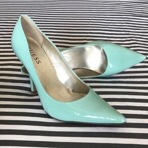 Guess Tiffany blue high heels